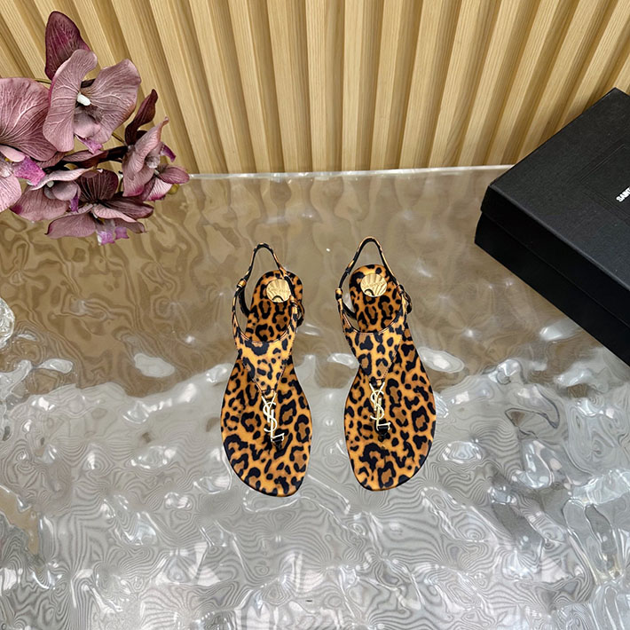 最高級サンローランスーパーコピー Saint Laurent カサンドラ サンダル レオパードグログラン 2631216 サンローラン 靴 サンダル - 画像 (9)