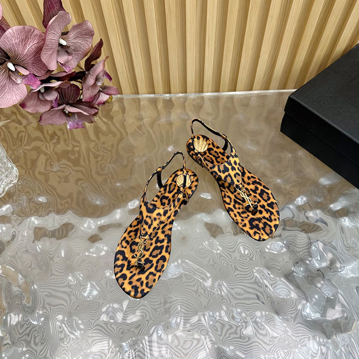 最高級サンローランスーパーコピー Saint Laurent カサンドラ サンダル レオパードグログラン 2631216 サンローラン 靴 サンダル - 画像 (7)