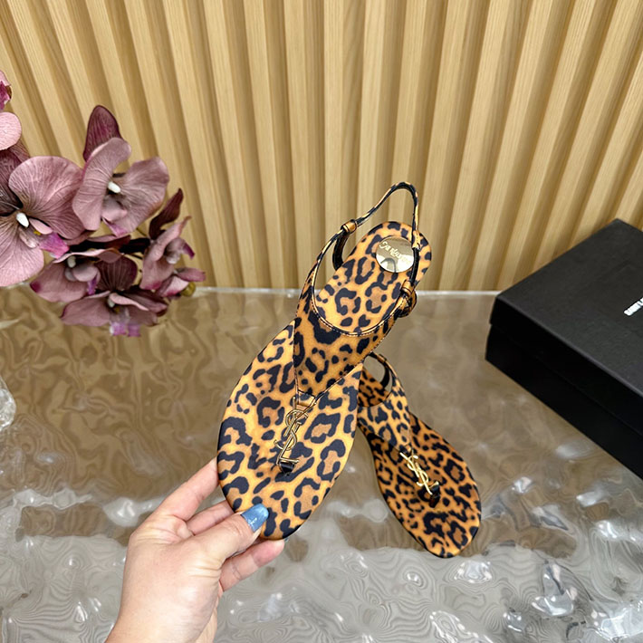 最高級サンローランスーパーコピー Saint Laurent カサンドラ サンダル レオパードグログラン 2631216 サンローラン 靴 サンダル - 画像 (6)