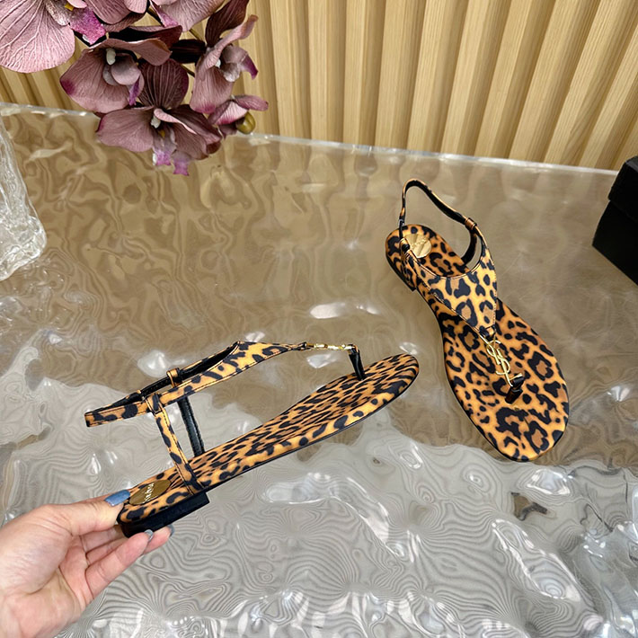 最高級サンローランスーパーコピー Saint Laurent カサンドラ サンダル レオパードグログラン 2631216 サンローラン 靴 サンダル - 画像 (5)