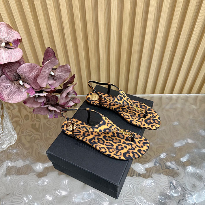 最高級サンローランスーパーコピー Saint Laurent カサンドラ サンダル レオパードグログラン 2631216 サンローラン 靴 サンダル - 画像 (3)