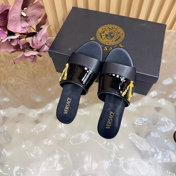 最高級ヴェルサーチェスーパーコピー VERSACE 2026年最新 特集 レディース 夏サンダル ブラック 2631294 ヴェルサーチ アウトレット 通販 - 画像 (8)