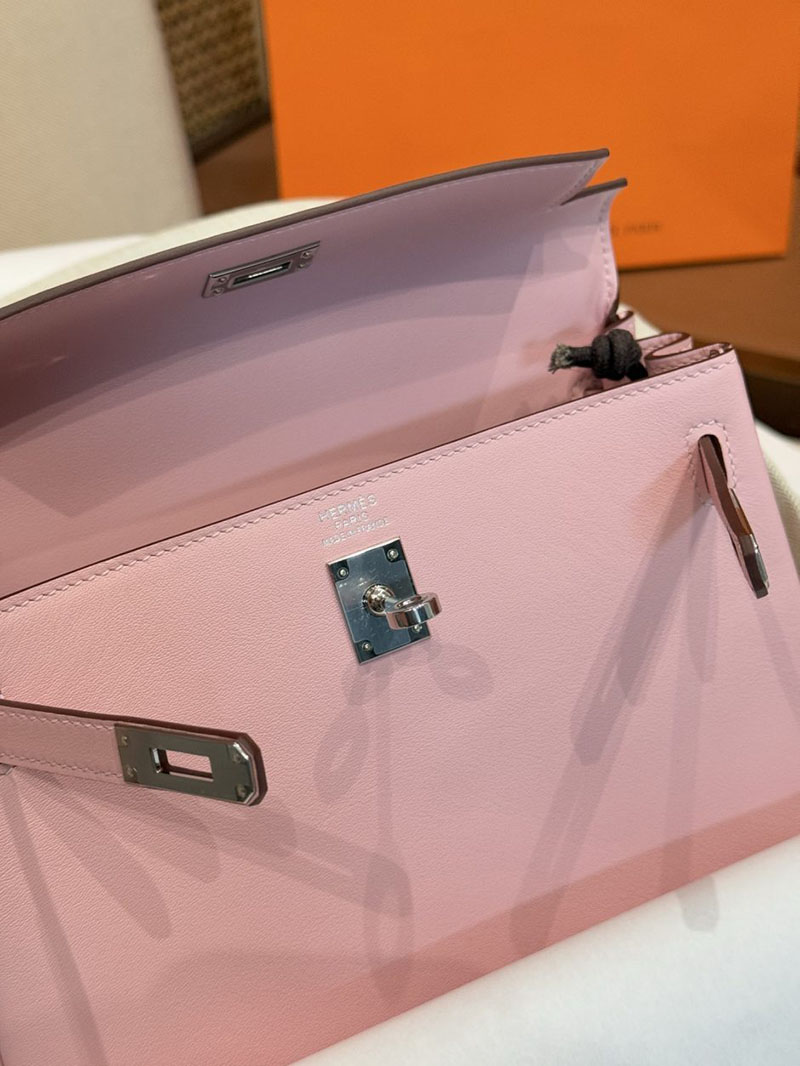 エルメス ケリー 25の通販 HERMES ケリー25 内縫い ローズサクラ スイフト シルバー金具 2631467 エルメス ケリーバッグ - 画像 (8)