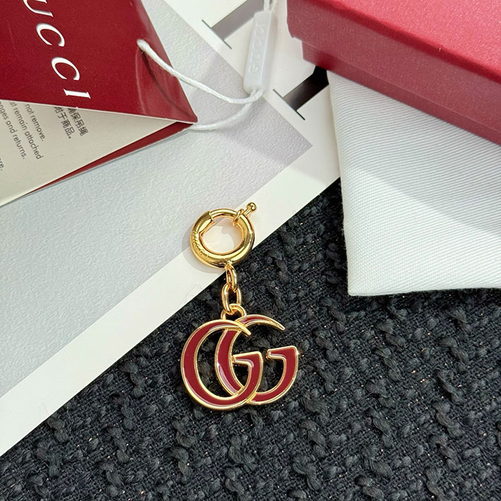 グッチ直営アウトレット店 GUCCI ダブルG バッグ チャーム キーホルダー 837069 J163G 8041 グッチ キーホルダー アウトレット - 画像 (5)