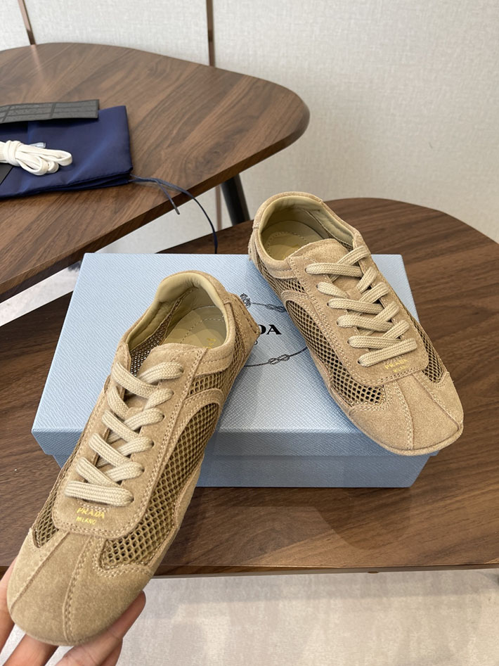 最高級プラダスーパーコピー PRADA モンテカルロ Re-Edition スエード メッシュ スニーカー ブラウン 2630552 プラダ スニーカー 値段 - 画像 (6)