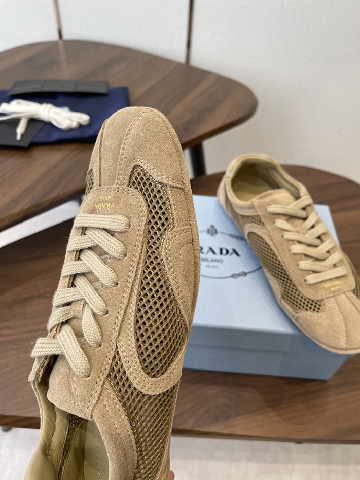 最高級プラダスーパーコピー PRADA モンテカルロ Re-Edition スエード メッシュ スニーカー ブラウン 2630552 プラダ スニーカー 値段 - 画像 (4)