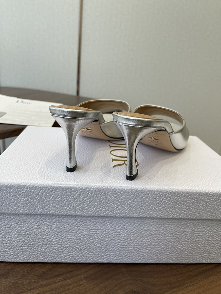 最高級ディオールスーパーコピー Dior 2026年春夏 新作 サンダル スリッパ シューズ ミュール シルバー 2630601 ディオール サンダル レディース - 画像 (8)