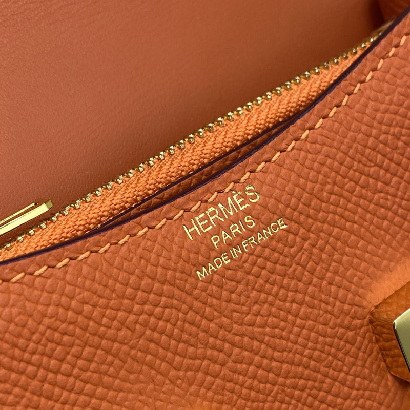エルメス通販 HERMES 財布 コンスタンス スリム オレンジ ヴォー・エプソン ゴールド金具 H082060CC93 エルメス 斜めがけ ミニ - 画像 (4)