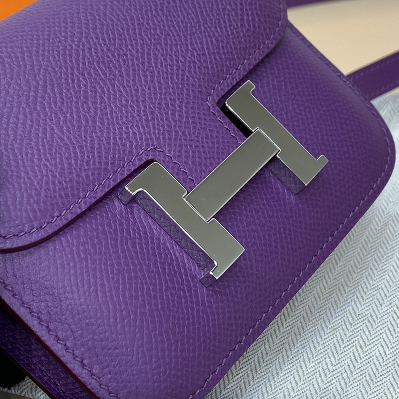 エルメス通販 HERMES 財布 コンスタンス スリム アネモネ ヴォー・エプソン シルバー金具 H082060CKP9 コンスタンス スリム 使い勝手 - 画像 (7)