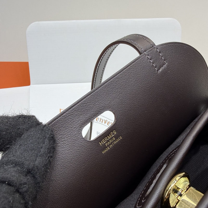 エルメス トートバッグ HERMES タブリエ・セリエ エベンヌ スウィフト ゴールド金具 H086583CC46 レディース エルメス バッグ ショルダー - 画像 (8)