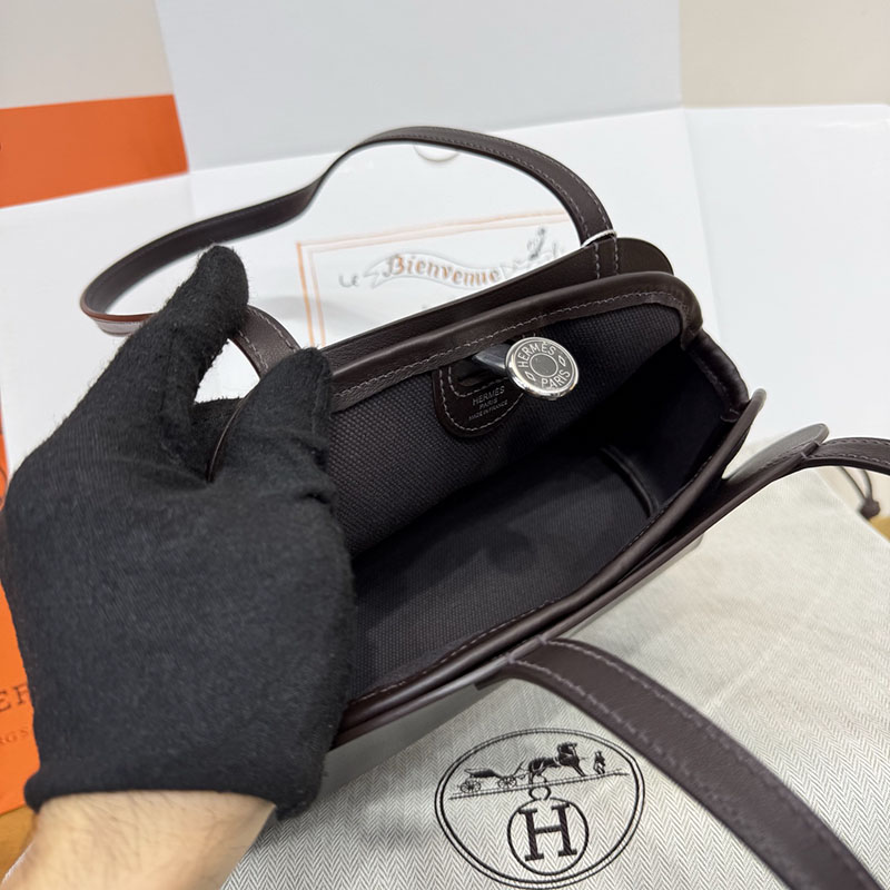 エルメス トートバッグ HERMES タブリエ・セリエ エベンヌ スウィフト シルバー金具 H086583CK46 エルメス 斜 めがけ 新作 - 画像 (3)
