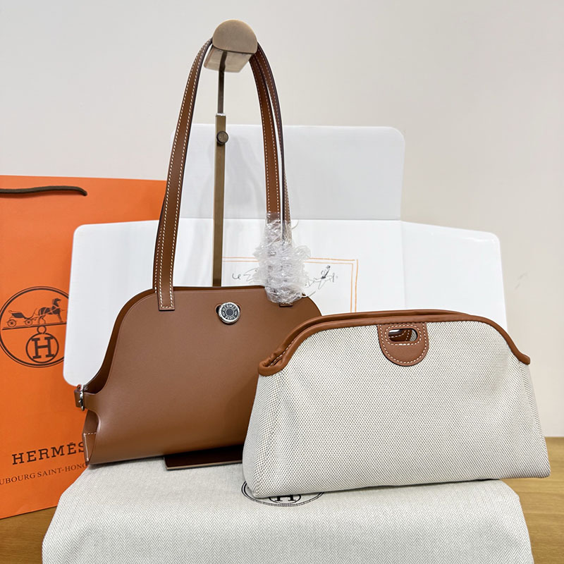 エルメス トートバッグ HERMES タブリエ・セリエ ゴールド スウィフト シルバー金具 H086583CK37 エルメス トートバッグ 革 - 画像 (2)