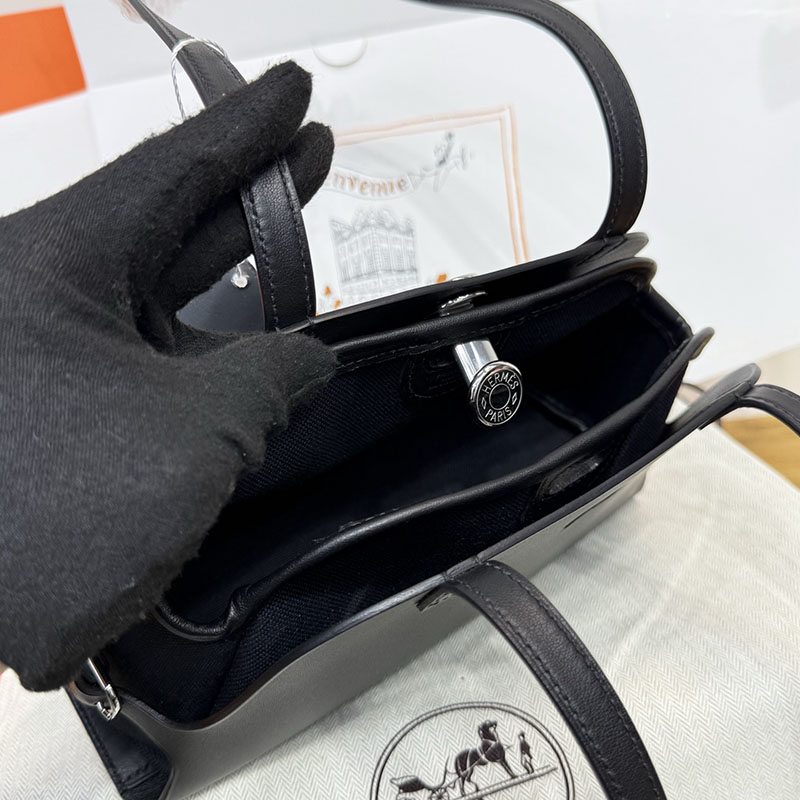エルメス トートバッグ HERMES タブリエ・セリエ 黒 ブラック スウィフト シルバー金具 H086583CK89 エルメス トートバッグ 新品 価格 - 画像 (3)