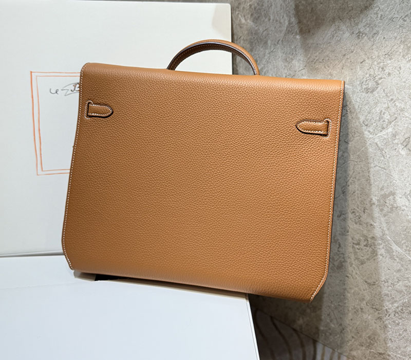 エルメス ケリーデペッシュ 36の通販 HERMES ケリーデペッシュ36 ゴールド トゴ シルバー金具 H078392CK37 エルメス メンズバッグ ビジネス - 画像 (9)