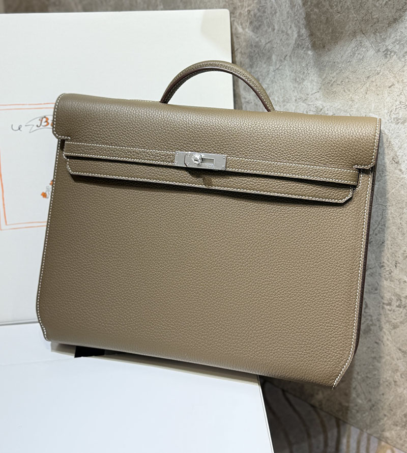 エルメス ケリーデペッシュ 36の通販 HERMES ケリーデペッシュ36 エトゥープ トゴ シルバー金具 H078392CK18 エルメス メンズバッグ 人気 - 画像 (9)
