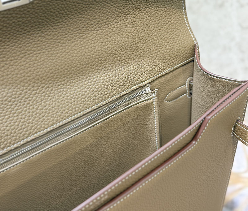 エルメス ケリーデペッシュ 36の通販 HERMES ケリーデペッシュ36 エトゥープ トゴ シルバー金具 H078392CK18 エルメス メンズバッグ 人気 - 画像 (4)