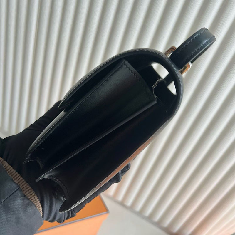 エルメス コンスタンスの通販 HERMES コンスタンス3 ミニ 黒 ブラック ボックスカーフ ローズゴールド金具 H056341CD89 コンスタンス 3 ミニ 定価 - 画像 (6)