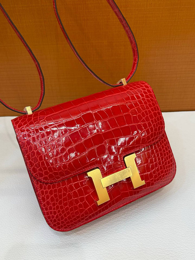 エルメス コンスタンスの通販 HERMES コンスタンス3 ミニ ブレイズ クロコダイル ゴールド金具 H056342CC95 エルメス クロコ コンスタンス - 画像 (5)
