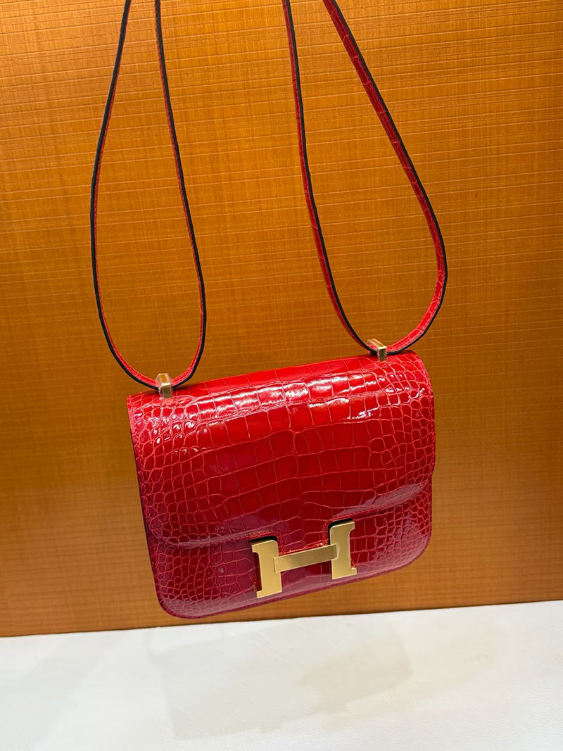 エルメス コンスタンスの通販 HERMES コンスタンス3 ミニ ブレイズ クロコダイル ゴールド金具 H056342CC95 エルメス クロコ コンスタンス - 画像 (2)