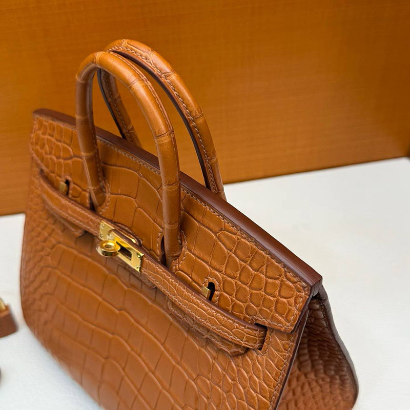エルメス バーキン20の通販 HERMES バーキン 20 セリエ ゴールド クロコダイル ゴールド金具 H084534CC37 エルメス クロコダイル バーキン - 画像 (7)