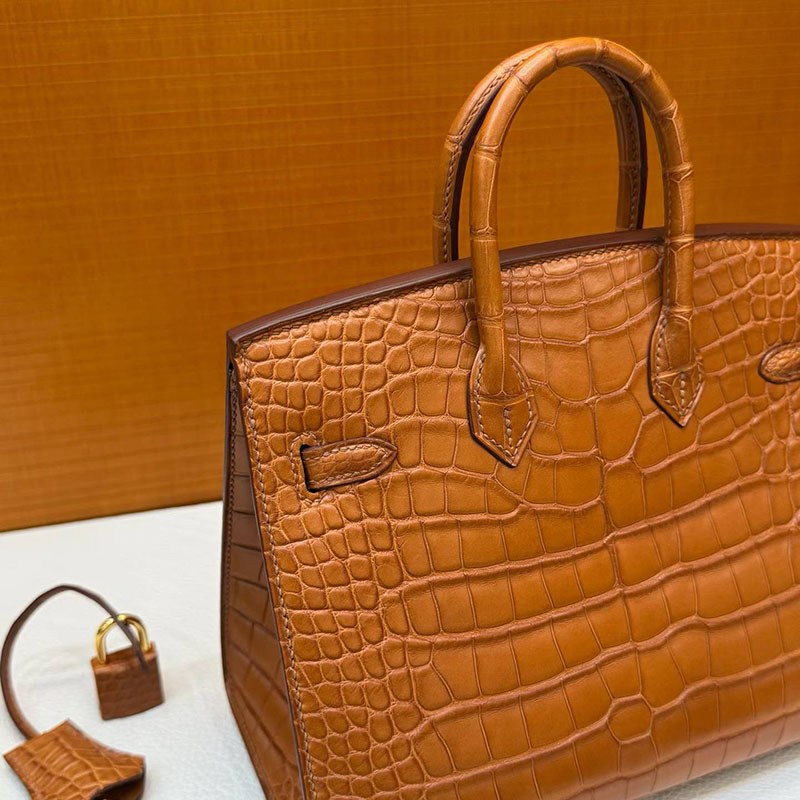 エルメス バーキン20の通販 HERMES バーキン 20 セリエ ゴールド クロコダイル ゴールド金具 H084534CC37 エルメス クロコダイル バーキン - 画像 (5)