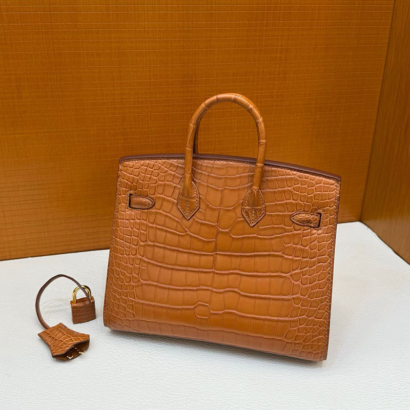 エルメス バーキン20の通販 HERMES バーキン 20 セリエ ゴールド クロコダイル ゴールド金具 H084534CC37 エルメス クロコダイル バーキン - 画像 (4)