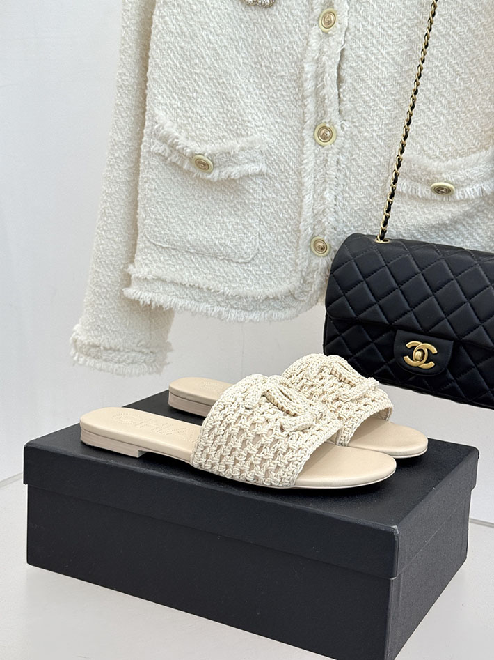 最高級シャネルスーパーコピー CHANEL 2026年春夏 新作 サンダル クロシェ ミュール ベージュ 2630797 シャネル サンダル 新作 - 画像 (2)