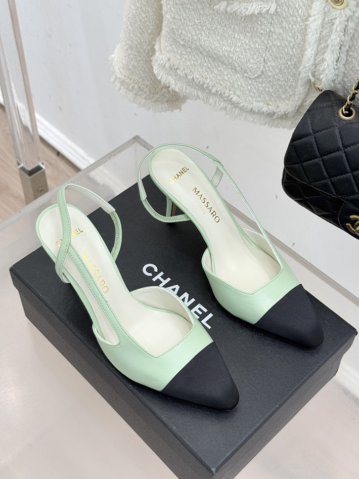 最高級シャネルスーパーコピー CHANEL 2026年春夏 新作 スリングバック シューズ パンプス イエローグリーン 2630837 シャネル パンプス 値段 - 画像 (9)