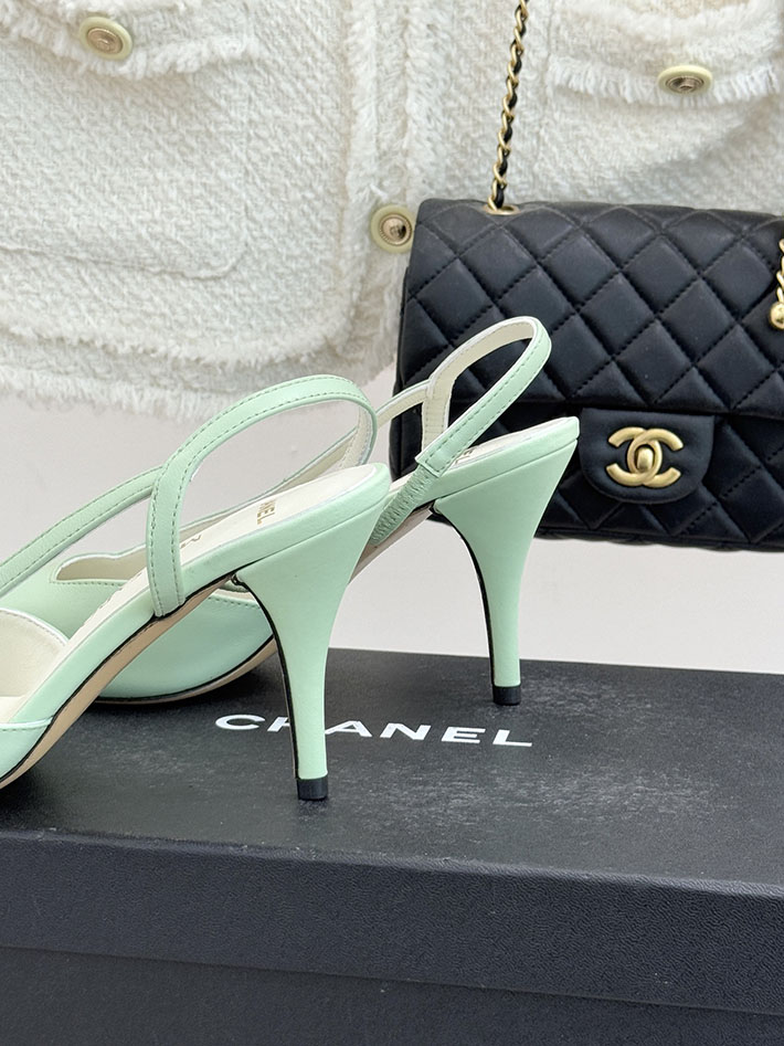 最高級シャネルスーパーコピー CHANEL 2026年春夏 新作 スリングバック シューズ パンプス イエローグリーン 2630837 シャネル パンプス 値段 - 画像 (6)