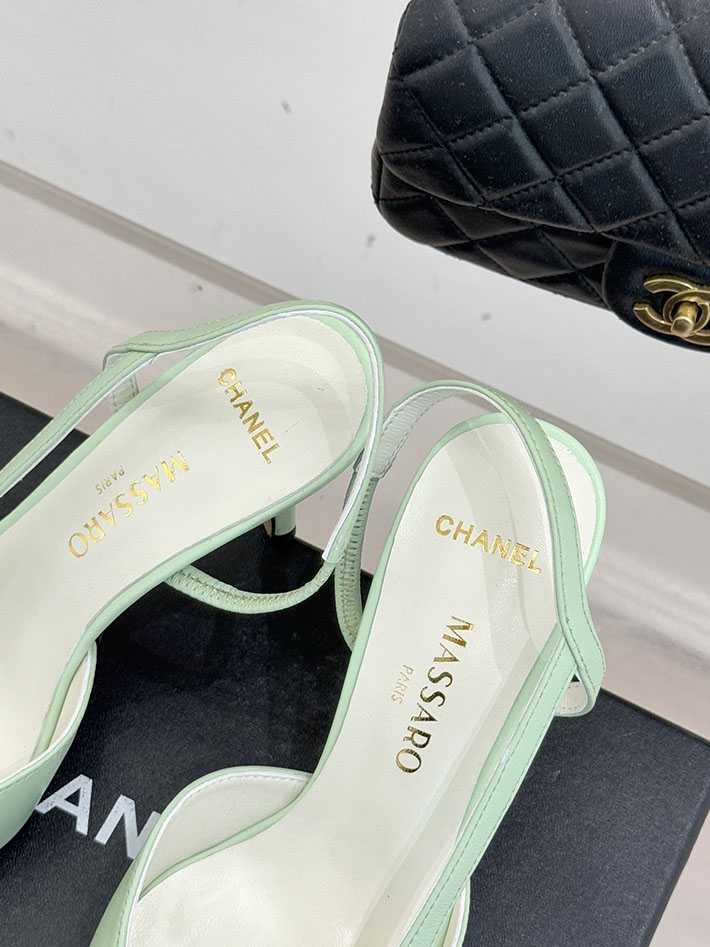 最高級シャネルスーパーコピー CHANEL 2026年春夏 新作 スリングバック シューズ パンプス イエローグリーン 2630837 シャネル パンプス 値段 - 画像 (4)