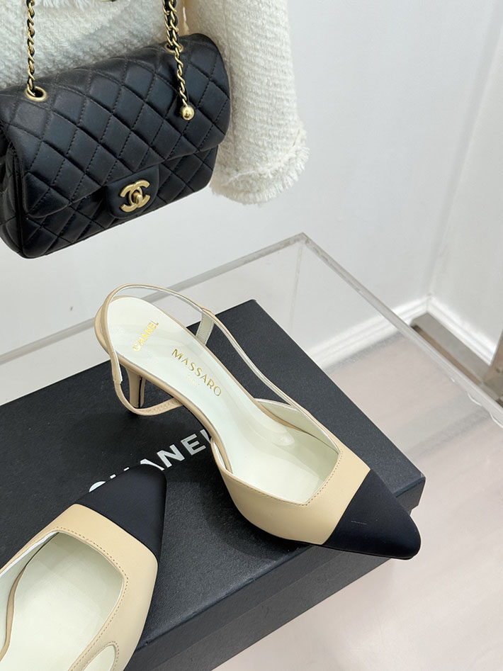 最高級シャネルスーパーコピー CHANEL 2026年春夏 新作 スリングバック シューズ パンプス ベージュ 2630838 シャネル パンプス ベージュ - 画像 (7)