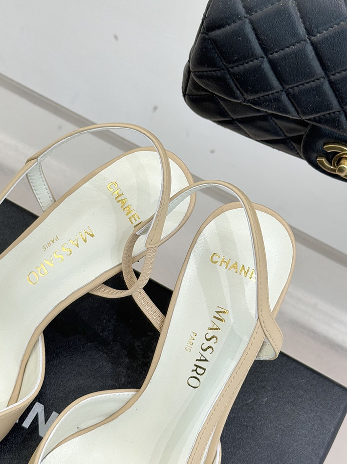 最高級シャネルスーパーコピー CHANEL 2026年春夏 新作 スリングバック シューズ パンプス ベージュ 2630838 シャネル パンプス ベージュ - 画像 (4)