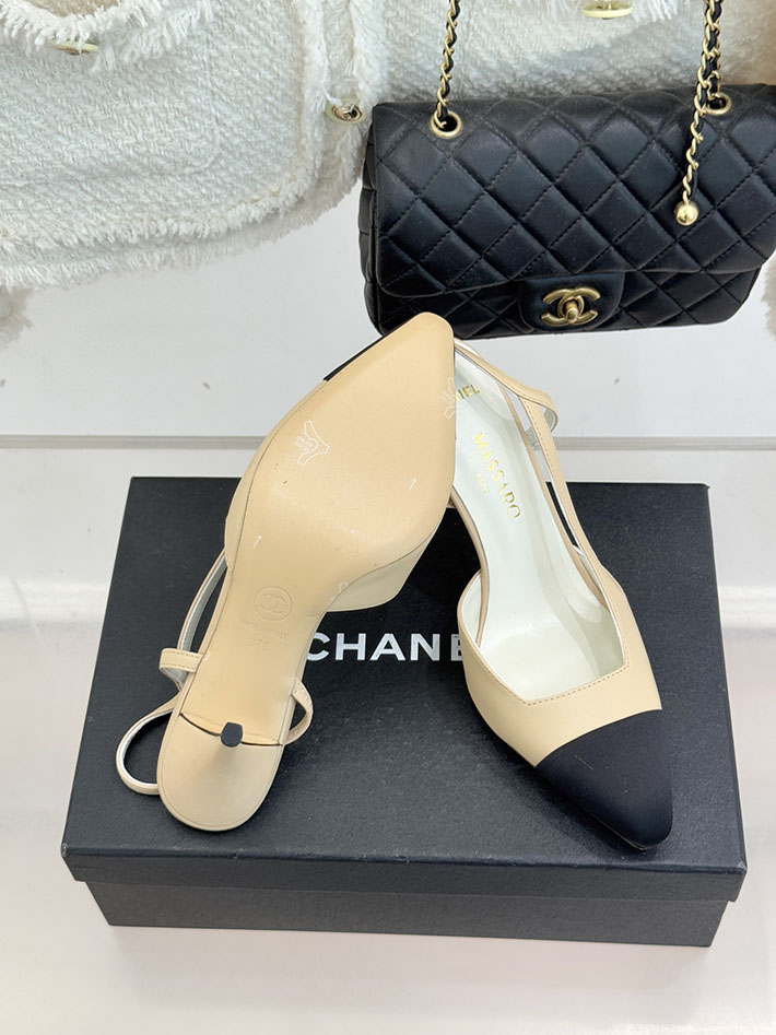 最高級シャネルスーパーコピー CHANEL 2026年春夏 新作 スリングバック シューズ パンプス ベージュ 2630838 シャネル パンプス ベージュ - 画像 (3)