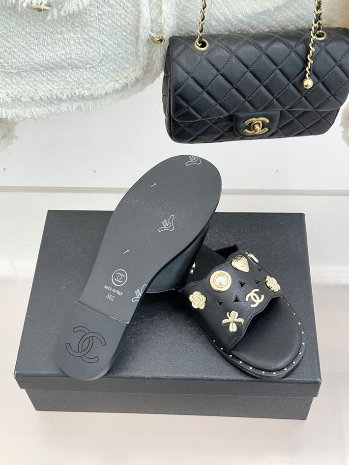 最高級シャネルスーパーコピー CHANEL 2026年春夏 新作 ココマーク サンダル 靴 レディース ブラック 2630839 シャネル サンダル 公式 - 画像 (3)