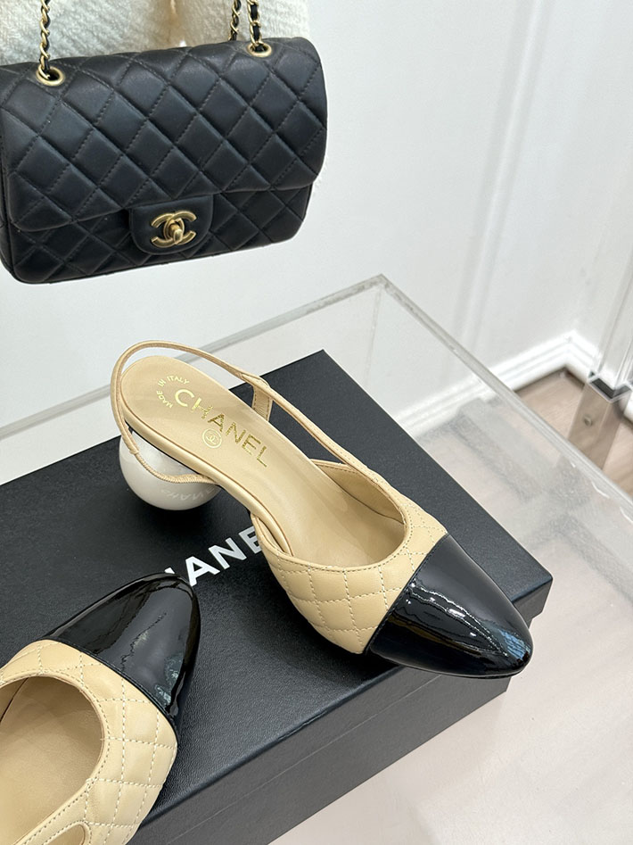 最高級シャネルスーパーコピー CHANEL 2026年春夏 新作 スリングバック シューズ パンプス ベージュ 2630846 シャネル 靴 アウトレット - 画像 (7)