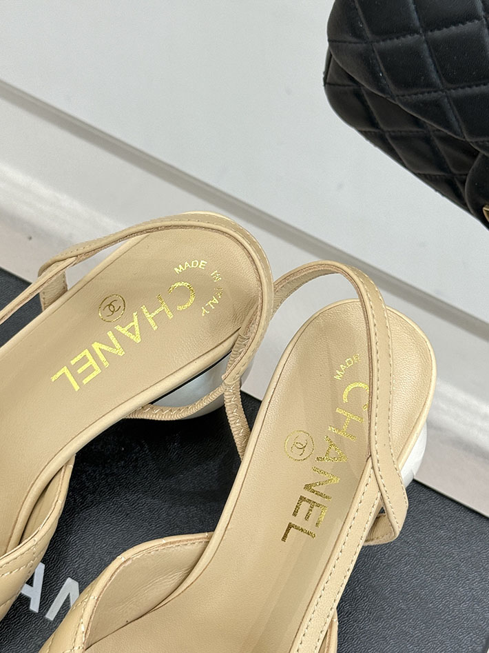 最高級シャネルスーパーコピー CHANEL 2026年春夏 新作 スリングバック シューズ パンプス ベージュ 2630846 シャネル 靴 アウトレット - 画像 (4)