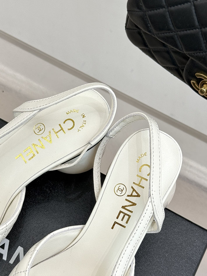 最高級シャネルスーパーコピー CHANEL 2026年春夏 新作 スリングバック シューズ パンプス ホワイト 2630847 シャネル 靴 値段 - 画像 (4)