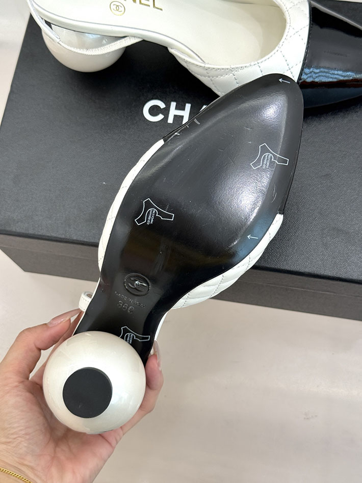 最高級シャネルスーパーコピー CHANEL 2026年春夏 新作 スリングバック シューズ パンプス ホワイト 2630847 シャネル 靴 値段 - 画像 (3)