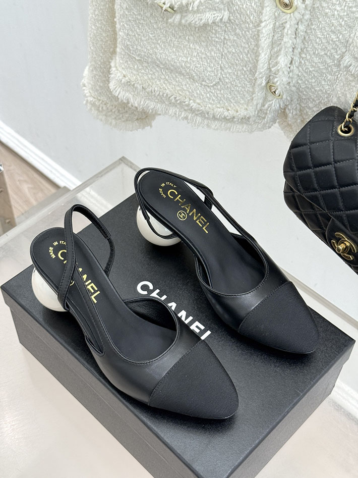 最高級シャネルスーパーコピー CHANEL 2026年春夏 新作 スリングバック シューズ パンプス ブラック 2630848 パンプスブランド レディース - 画像 (9)