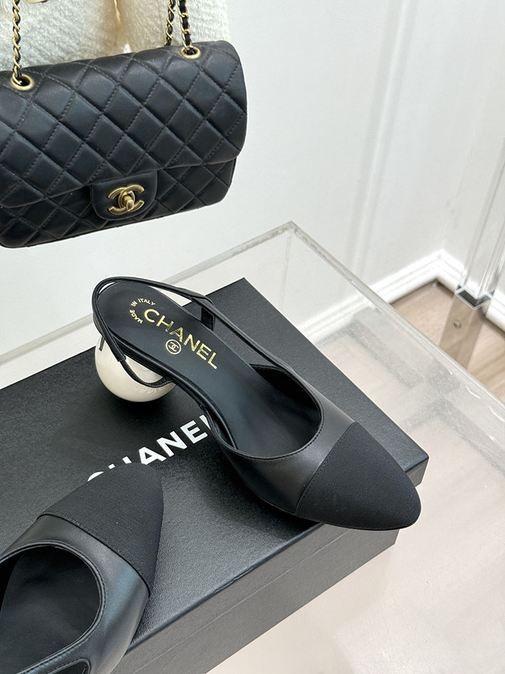 最高級シャネルスーパーコピー CHANEL 2026年春夏 新作 スリングバック シューズ パンプス ブラック 2630848 パンプスブランド レディース - 画像 (7)