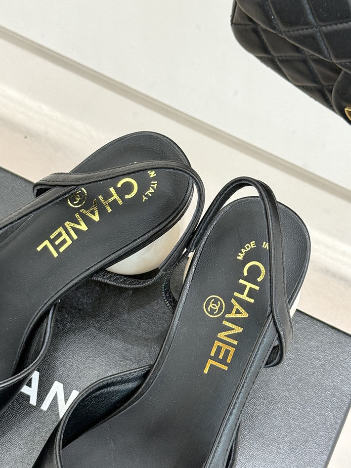 最高級シャネルスーパーコピー CHANEL 2026年春夏 新作 スリングバック シューズ パンプス ブラック 2630848 パンプスブランド レディース - 画像 (4)