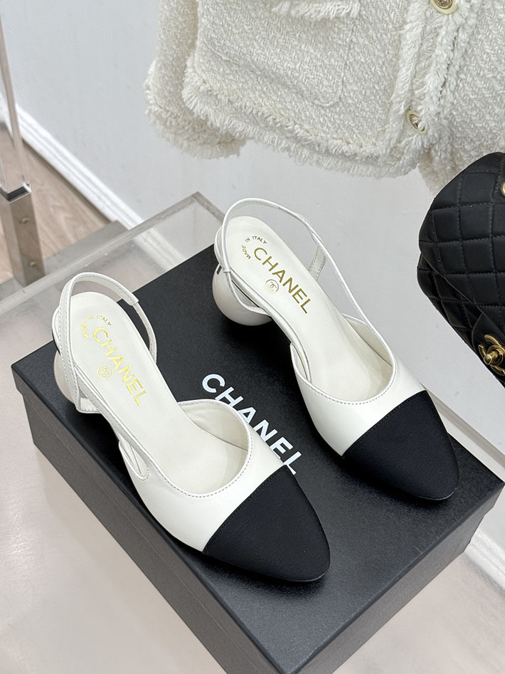 最高級シャネルスーパーコピー CHANEL 2026年春夏 新作 スリングバック シューズ パンプス ホワイト 2630850 パンプス ブランド 高級 - 画像 (9)