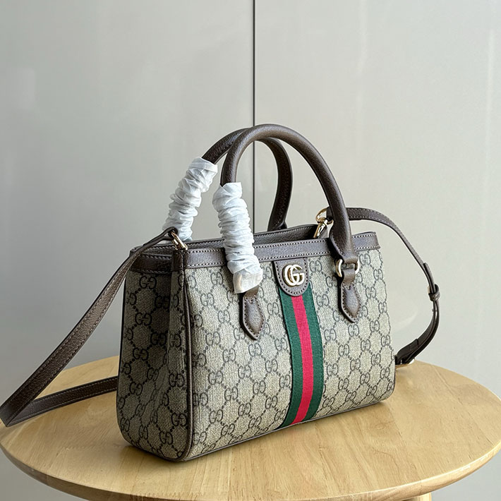 グッチ直営アウトレット店 GUCCI オフィディア スモール トートバッグ ベージュ&ダークブラウン 836840 FAE0J 9867 gucci バッグ 人気ランキング - 画像 (9)