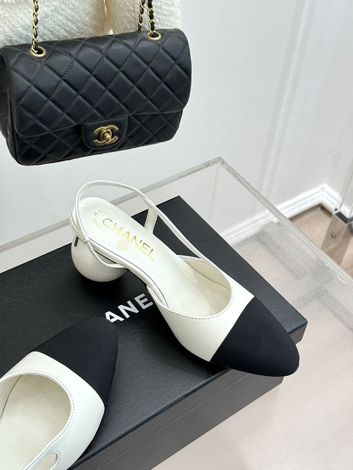 最高級シャネルスーパーコピー CHANEL 2026年春夏 新作 スリングバック シューズ パンプス ホワイト 2630850 パンプス ブランド 高級 - 画像 (7)