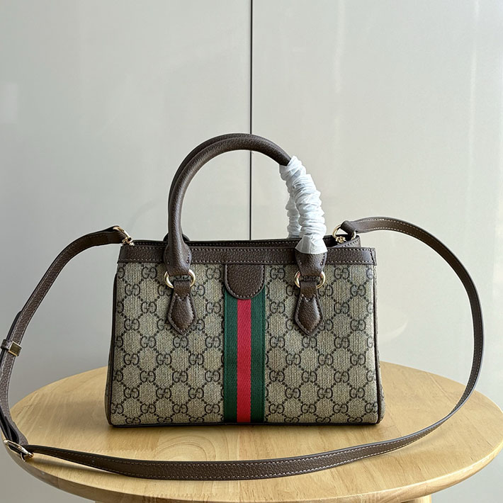 グッチ直営アウトレット店 GUCCI オフィディア スモール トートバッグ ベージュ&ダークブラウン 836840 FAE0J 9867 gucci バッグ 人気ランキング - 画像 (7)