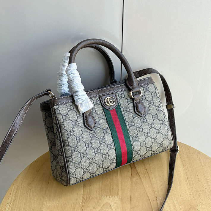 グッチ直営アウトレット店 GUCCI オフィディア スモール トートバッグ ベージュ&ダークブラウン 836840 FAE0J 9867 gucci バッグ 人気ランキング - 画像 (6)