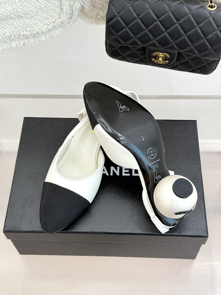 最高級シャネルスーパーコピー CHANEL 2026年春夏 新作 スリングバック シューズ パンプス ホワイト 2630850 パンプス ブランド 高級 - 画像 (3)