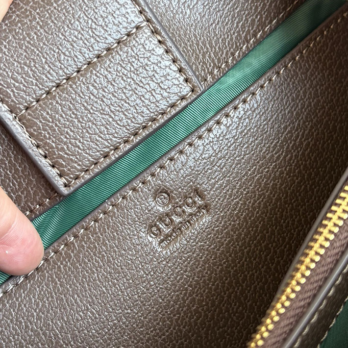 グッチ直営アウトレット店 GUCCI オフィディア スモール トートバッグ ベージュ&ダークブラウン 836840 FAE0J 9867 gucci バッグ 人気ランキング - 画像 (3)