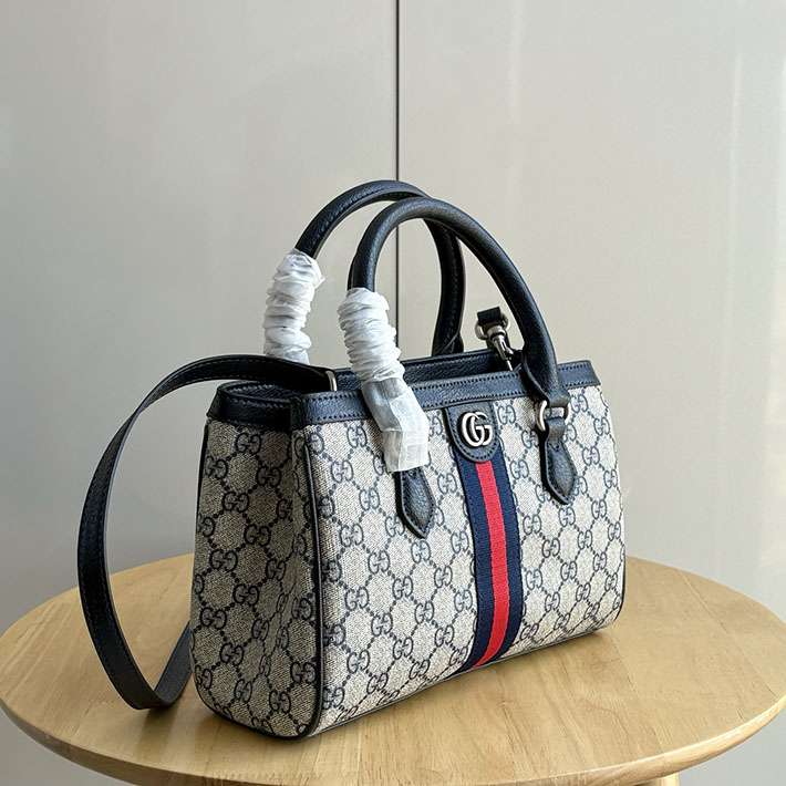 グッチ直営アウトレット店 GUCCI オフィディア スモール トートバッグ ベージュ&ブルー/ブルー 836840 FAE0J 4076 GUCCI ショルダーバッグ 人気 - 画像 (9)