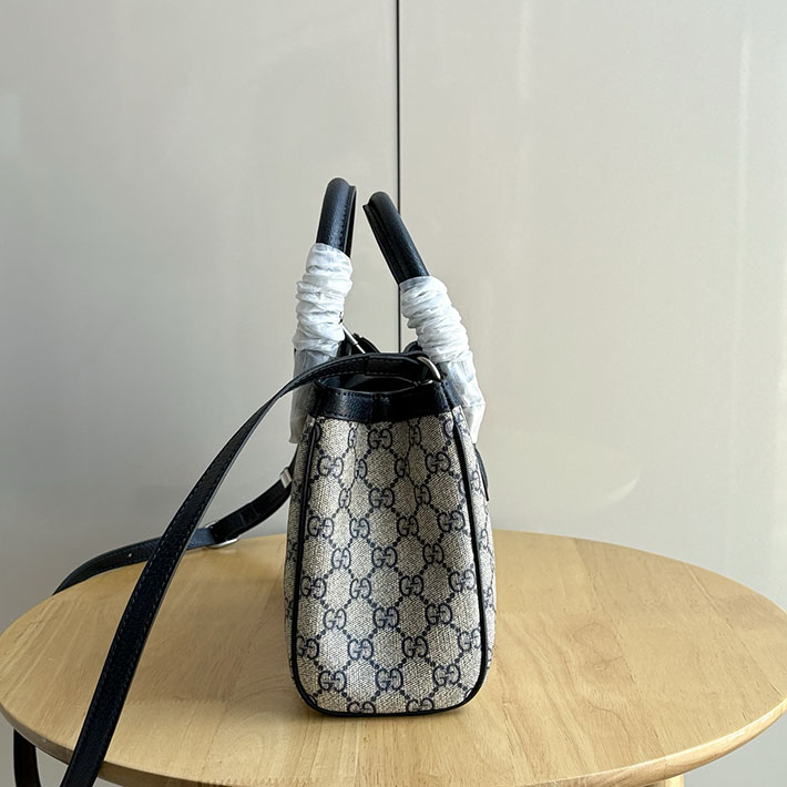 グッチ直営アウトレット店 GUCCI オフィディア スモール トートバッグ ベージュ&ブルー/ブルー 836840 FAE0J 4076 GUCCI ショルダーバッグ 人気 - 画像 (8)